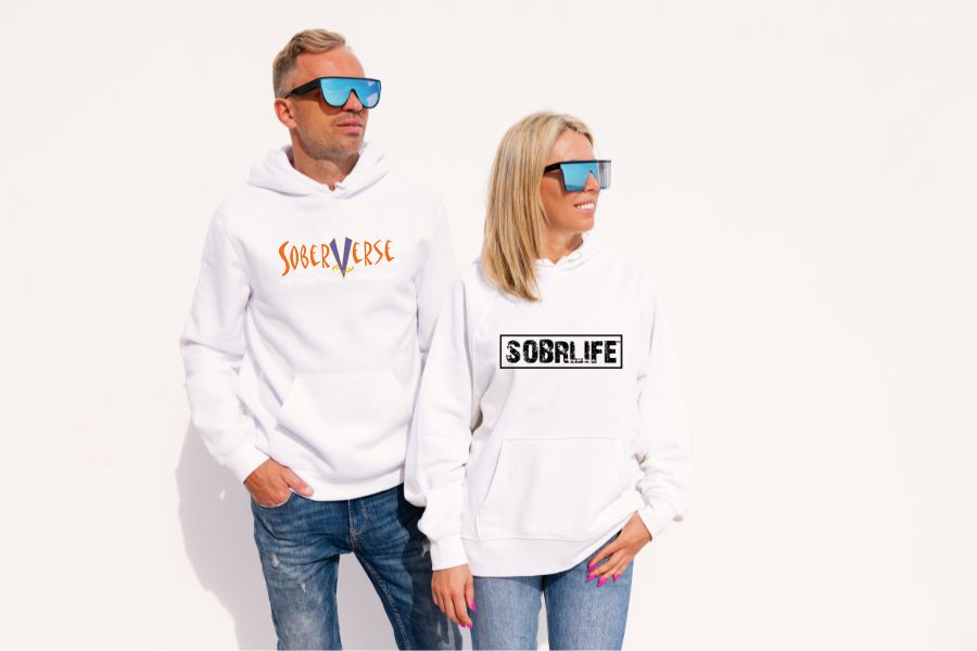 Stay sober hoodies from Sobrlife and the SoberVerse