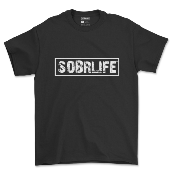 sobr life 100 cotton black unisex tee