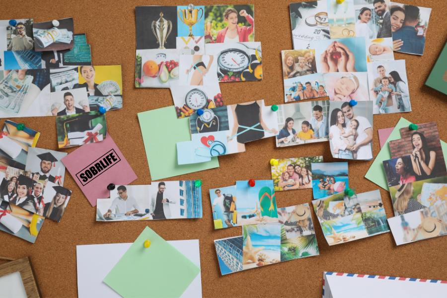 vision board art therapy recovery sobrlife